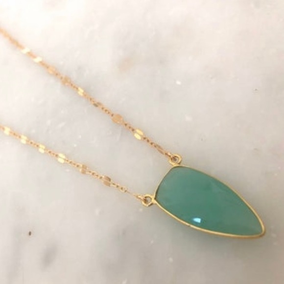 Gold filled chalcedony necklace - Picture 2 of 3